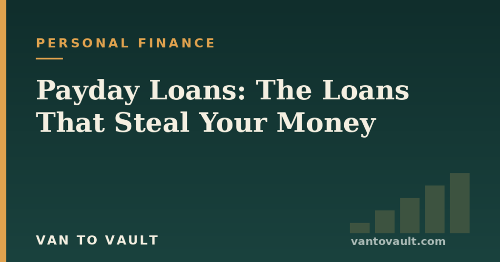 Payday Loans: The Loans That Steal Your Money — Van to Vault
