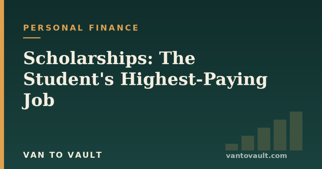 Scholarships: The Student's Highest-Paying Job — Van to Vault