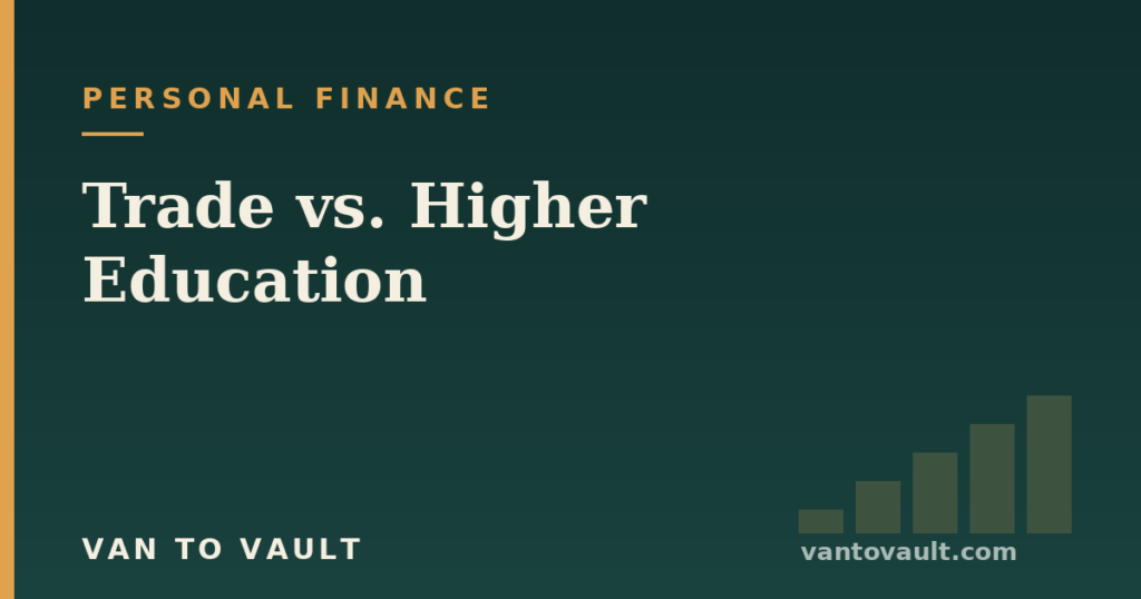Trade vs. Higher Education — Van to Vault