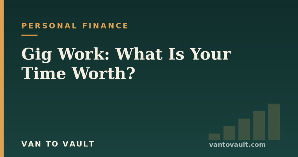 Gig Work: What Is Your Time Worth? — Van to Vault