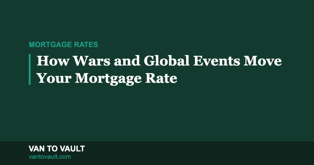 How Wars and Global Events Actually Move Your Mortgage Rate