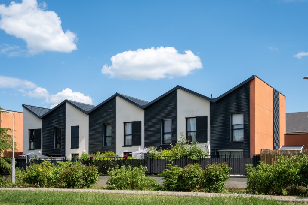 Stock photo of modern residential multi-family architecture